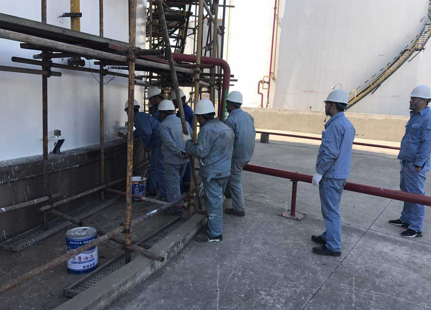 工业漆施工现场